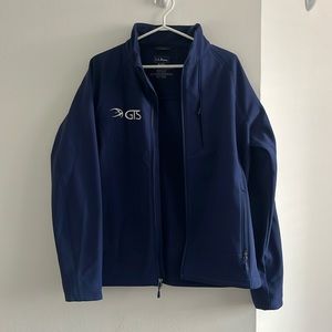 L.L. Bean Soft Shell Men’s Jacket in Blue Branded